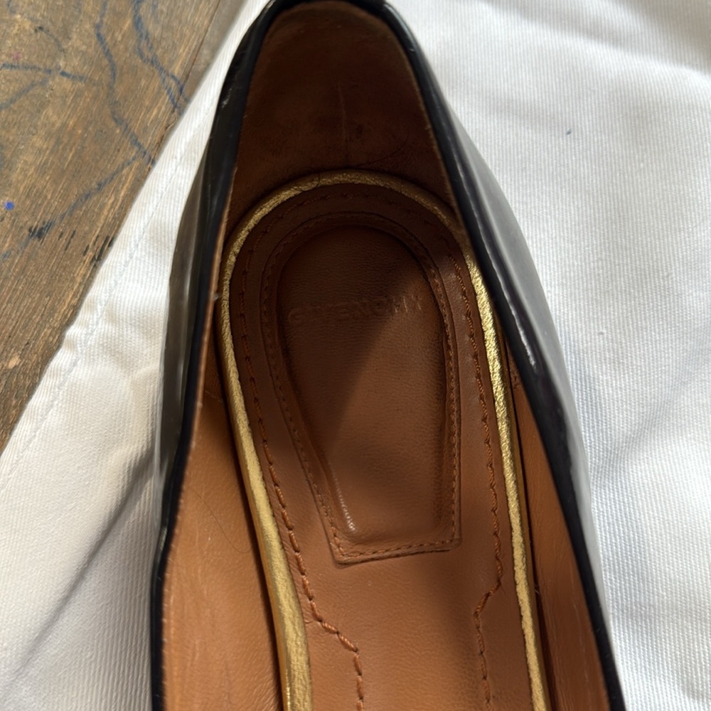 Givenchy Black Flats with Zipper Detail Size 7/7.5 - Picture 8 of 11